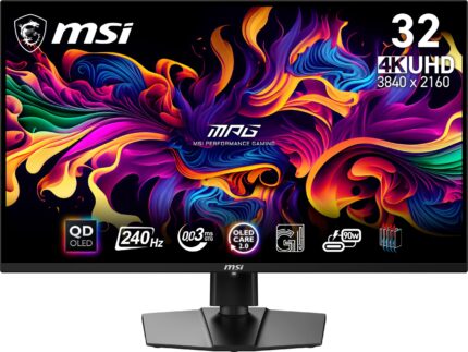 MSI - MPG321URXQDOLED 32" Quantum Dot OLED UHD 240Hz 0.03ms Gaming Monitor with HDR400 (DisplayPort, HDMI, USB) - Black