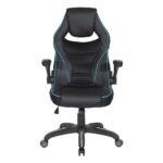 OSP Home Furnishings - Xeno Gaming Chair in Faux Leather - Blue