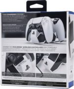 PowerA - Twin Charging Station for DualSense Wireless Controllers - PS5 White