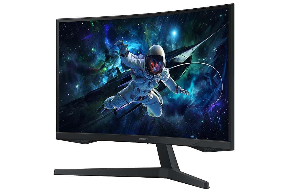 Samsung - 32" Odyssey 1000R Curved QHD 165Hz 1ms AMD FreeSync Gaming Monitor (DP, HDMI) - Black