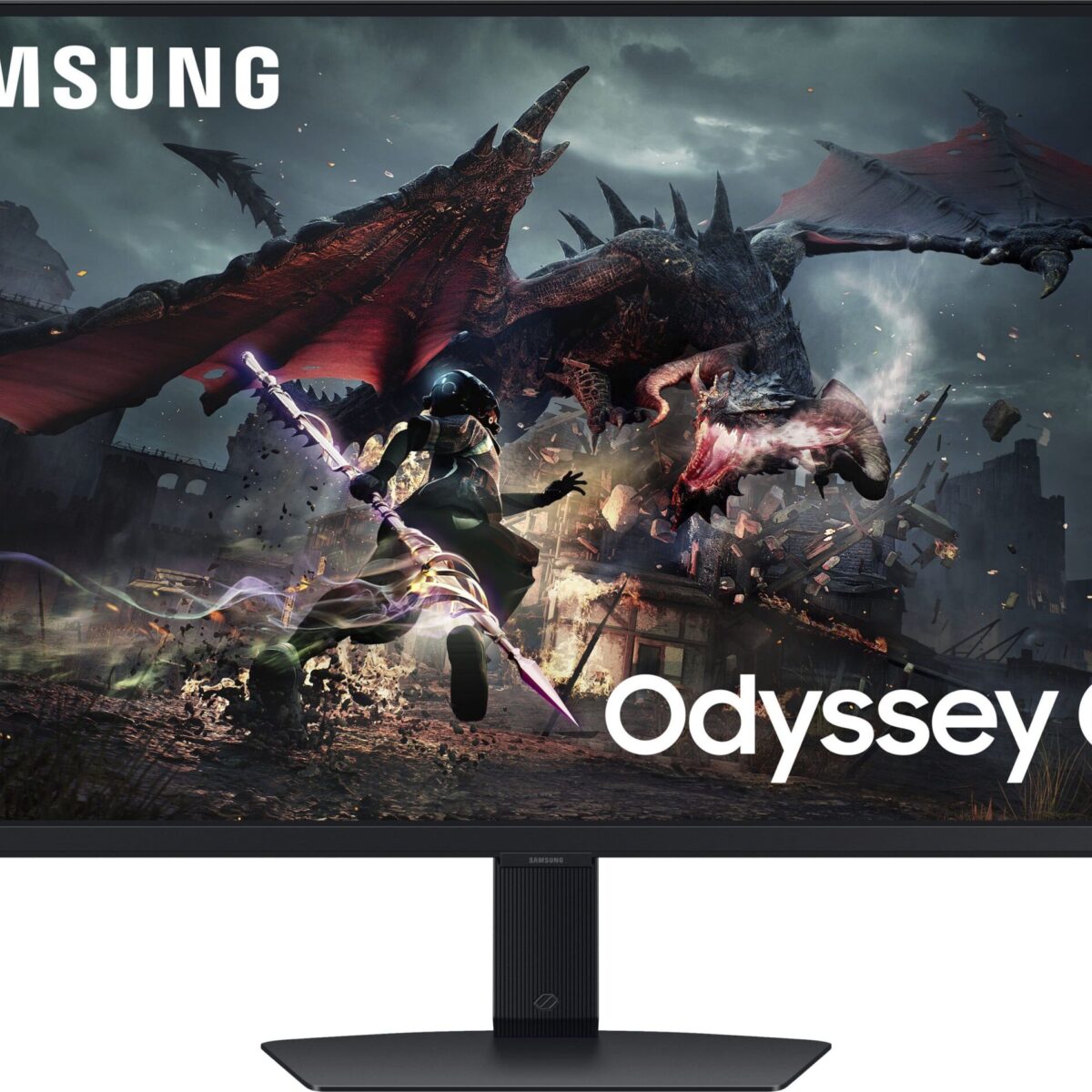 Samsung - 32" Odyssey G50D QHD IPS 180Hz 1ms AMD FreeSync and G-Sync Compatible Gaming Monitor with HDR 400 (DisplayPort, HDMI) - Black