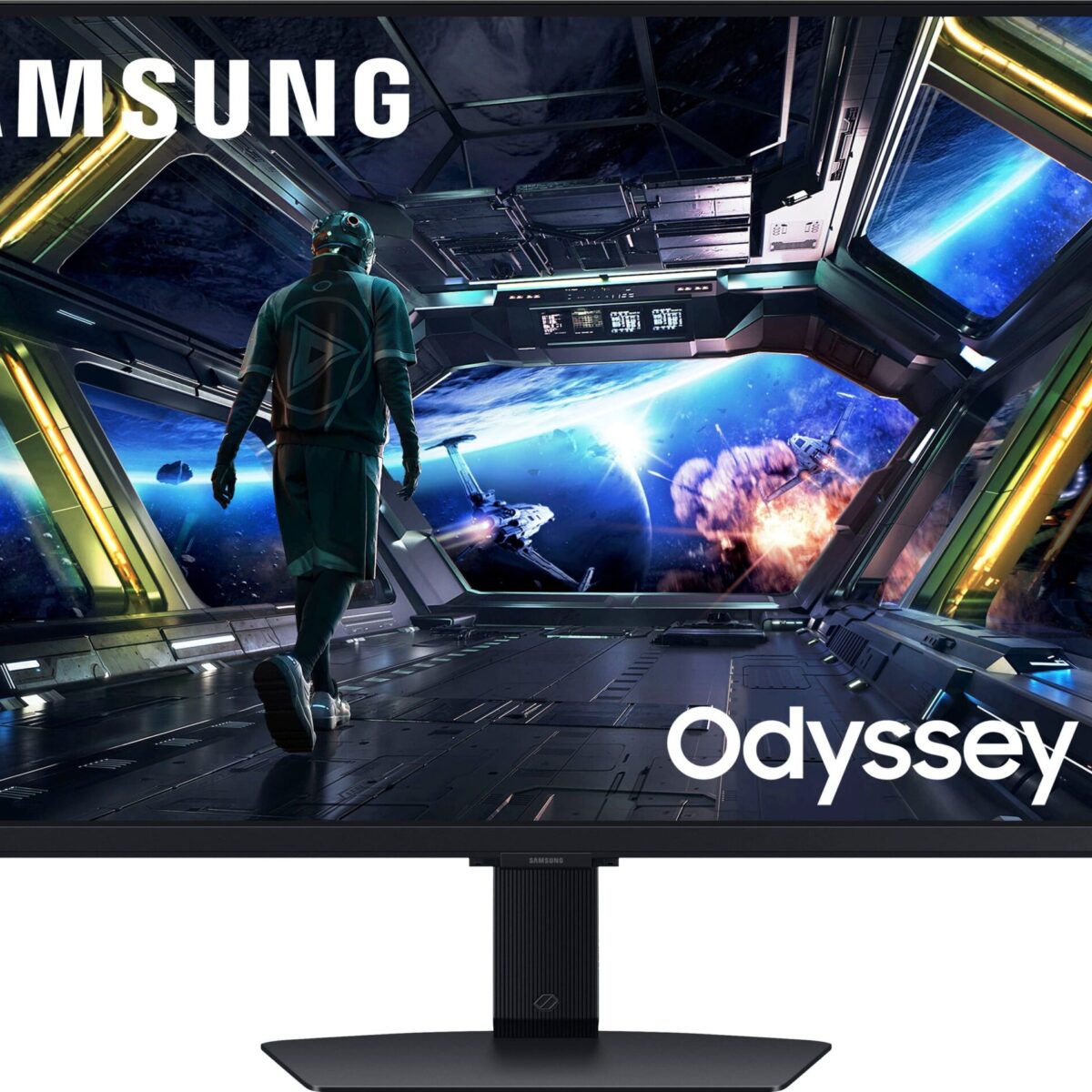 Samsung - 32" Odyssey G7 (G70D) 4K UHD IPS AMD FreeSync Premium Pro and G-Sync Compatible Smart Gaming Monitor with HDR400 - Black