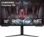 Samsung - Odyssey G51C 32" QHD FreeSync Premium Gaming Monitor with HDR10 (DisplayPort, HDMI) - Black