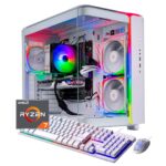 Skytech Gaming - KING95 Gaming Desktop PC - AMD Ryzen 7 7700 - 16GB Memory - NVIDIA 4070 Super - 1TB NVMe SSD - White