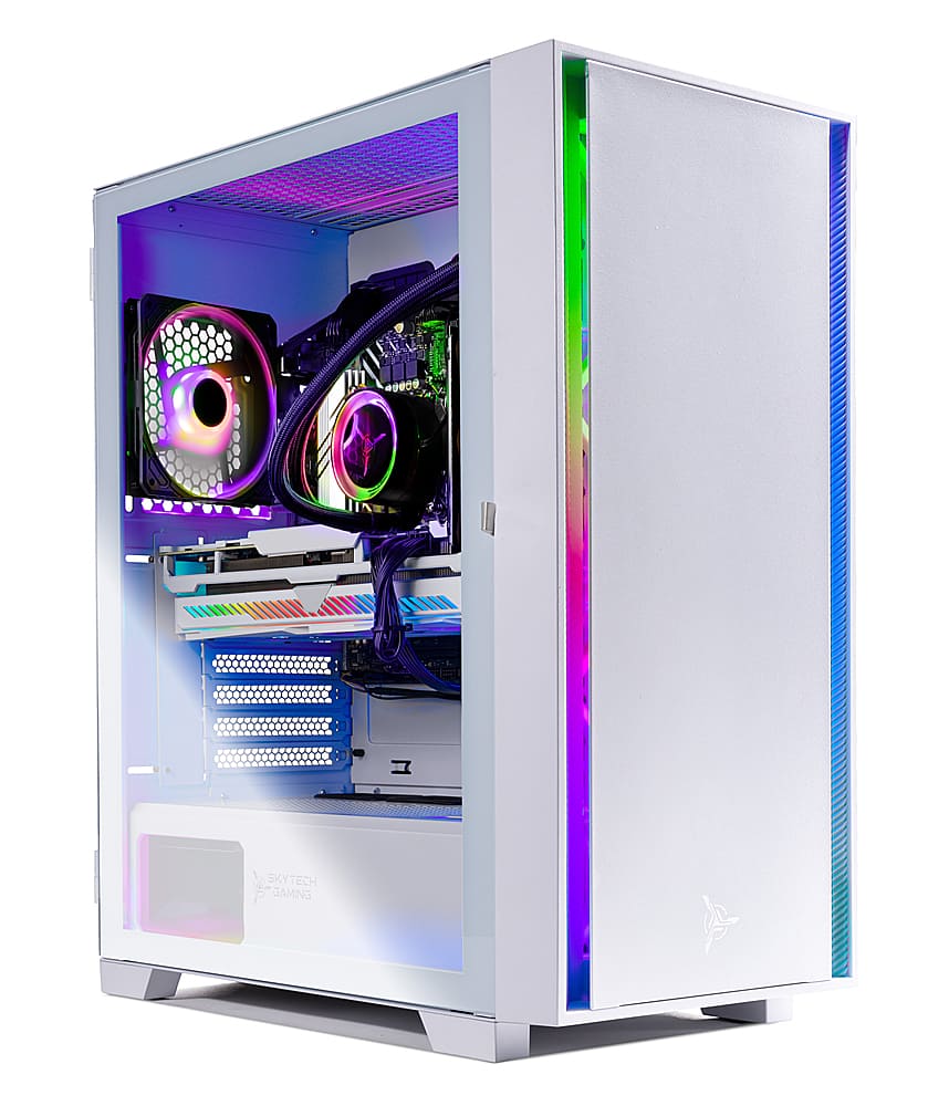 Skytech Gaming - Shiva 2 Gaming Desktop PC – Intel Core i7-13700F – 32GB Memory – NVIDIA RTX 4060 – 1TB NVMe SSD - White