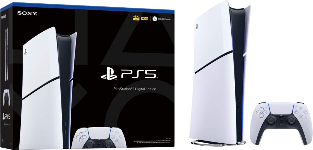 Sony - Geek Squad Certified Refurbished PlayStation 5 Slim Console Digital Edition - White