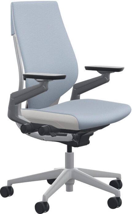 Steelcase - Gesture Wrapped Back Office/Gaming Chair - Blue Nickel