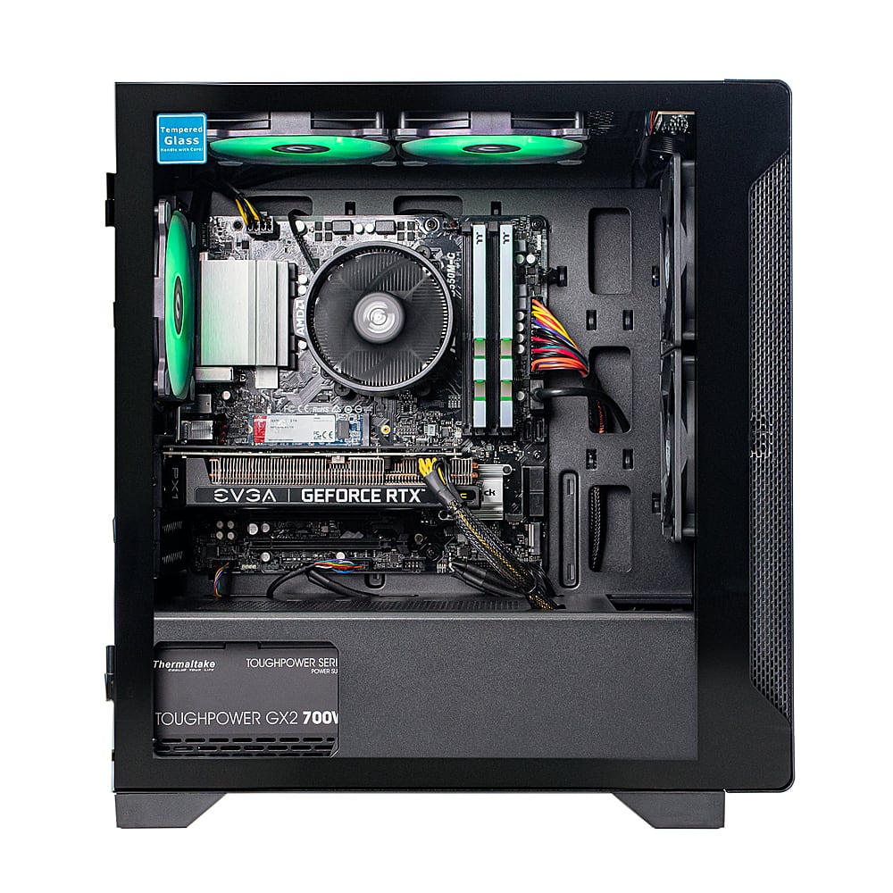 Thermaltake - Graphite 360 Gaming Desktop - AMD Ryzen 5 5600X - 16GB Memory - NVIDIA GeForce RTX 3060 - 1TB NVMe M.2 - Black