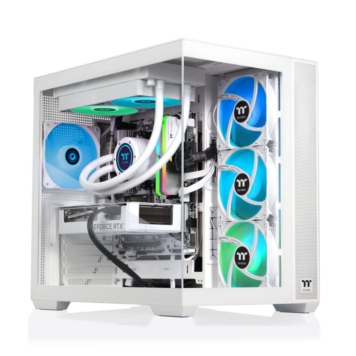 Thermaltake - LCGS View i1480S-380 Gaming Desktop Intel Core i9-14900KF - 32GB DDR5 NVIDIA GeForce RTX 5080, 1TB NVMe M.2 - White