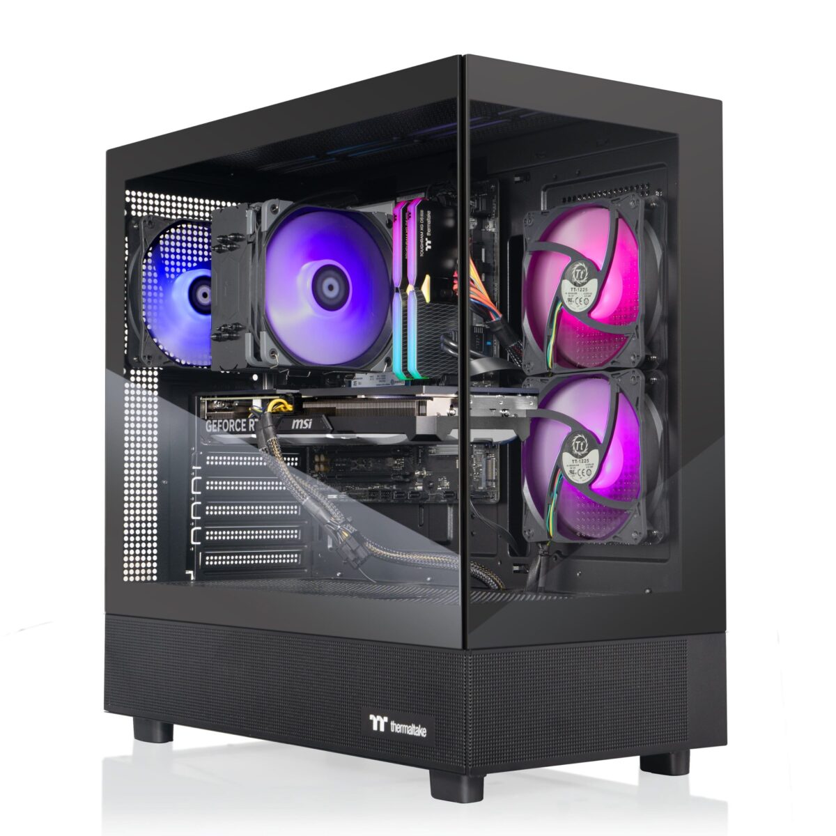 Thermaltake - LCGS Vista u470S Gaming Desktop - Intel Core Ultra 5 - 245KF - 32GB Memory - NVIDIA GeForce RTX 4070 Super - 1TB SSD - Black