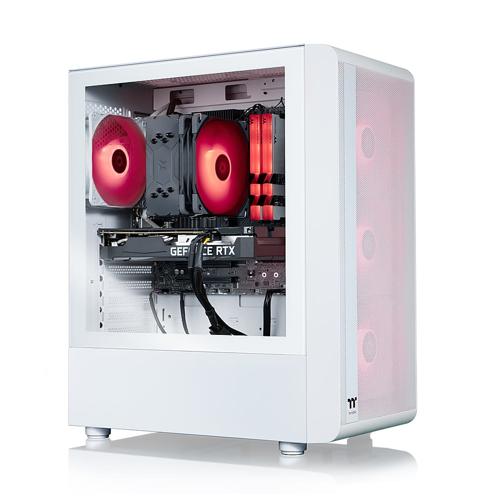 Thermaltake - Quartz i350 R4 Gaming Desktop - 12th Gen Intel Core i5-12400F - 16GB Memory - NVIDIA GeForce RTX 3050 - 1TB NVMe M.2 - White