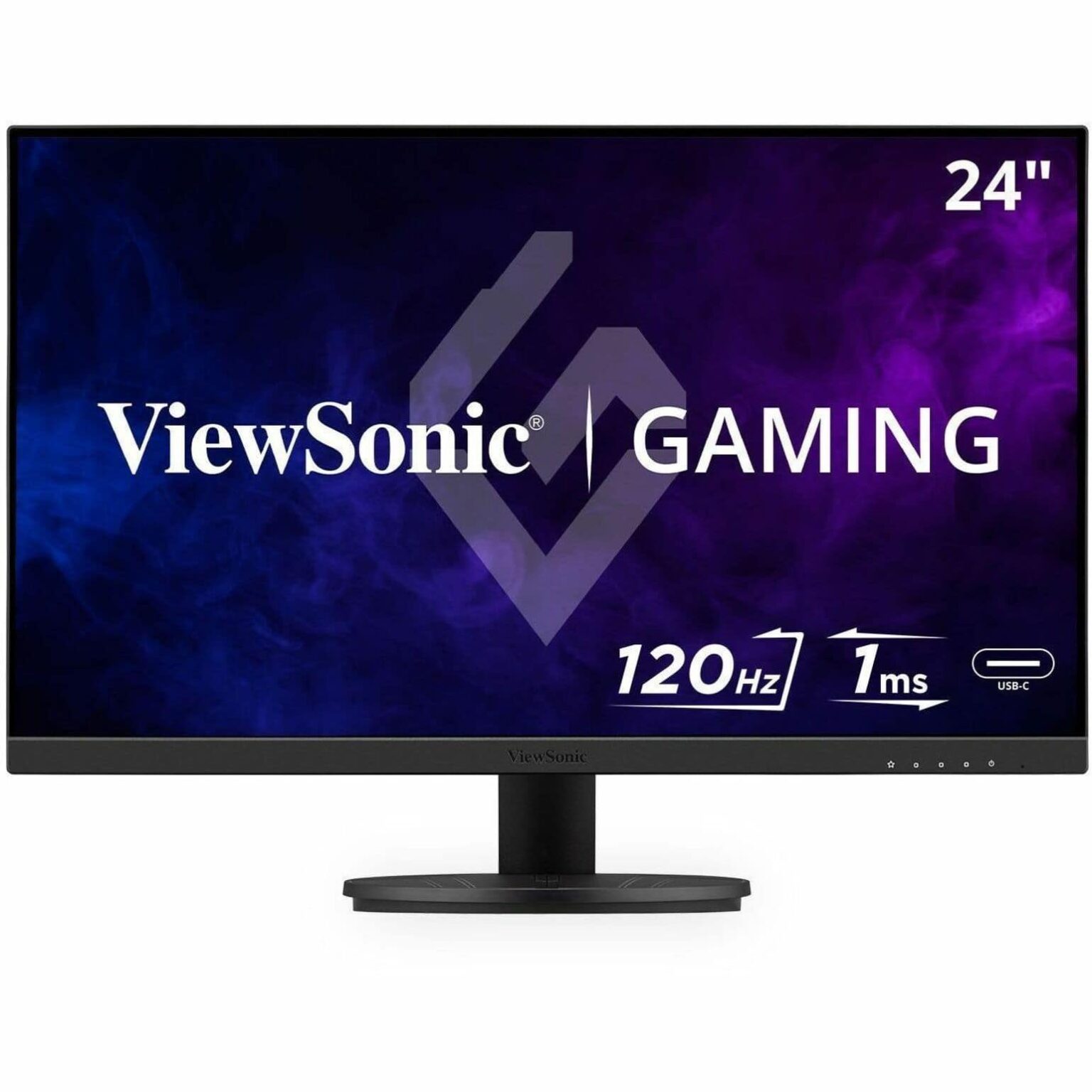 ViewSonic - VX2416A 24'' IPS LCD FHD 120Hz Gaming Monitor (USB-C, HDMI1.4, DP) - Black