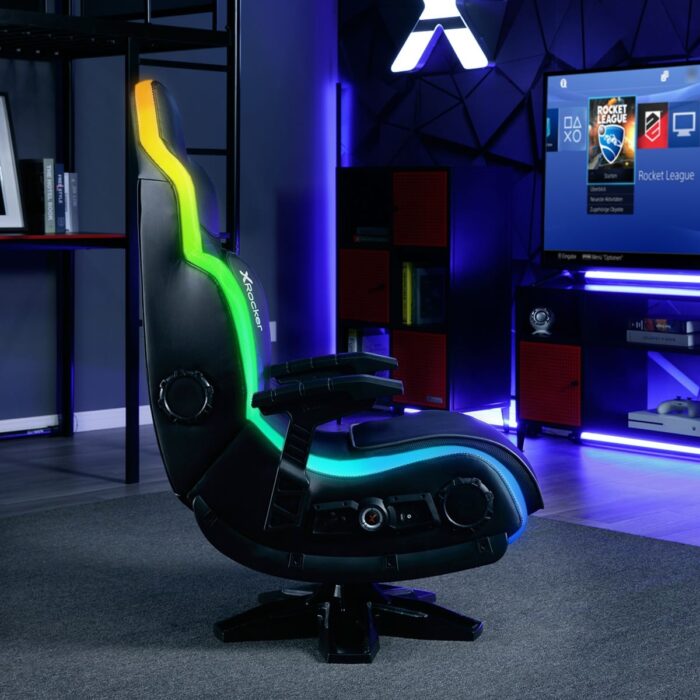 X Rocker - Evo Elite 4.1 Gaming Chair with Built-in Audio Surround Sound System - Black