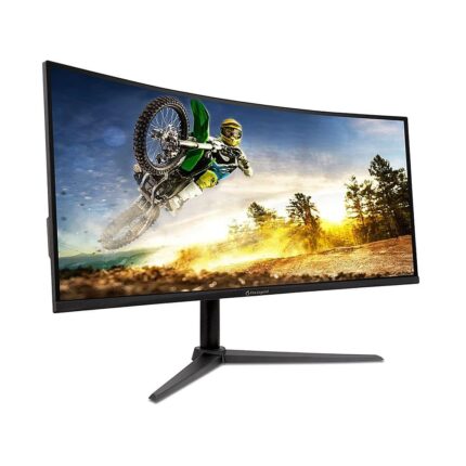 Acer - AOPEN 34" VA LED QHD 180Hz 1ms FreeSync Premium Gaming Monitor (HDMI) - Black