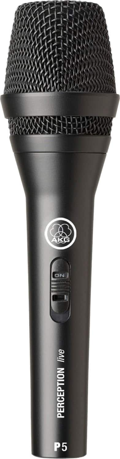 AKG - Wired P5S Rugged Dynamic Performance Mic with On/Off Switch