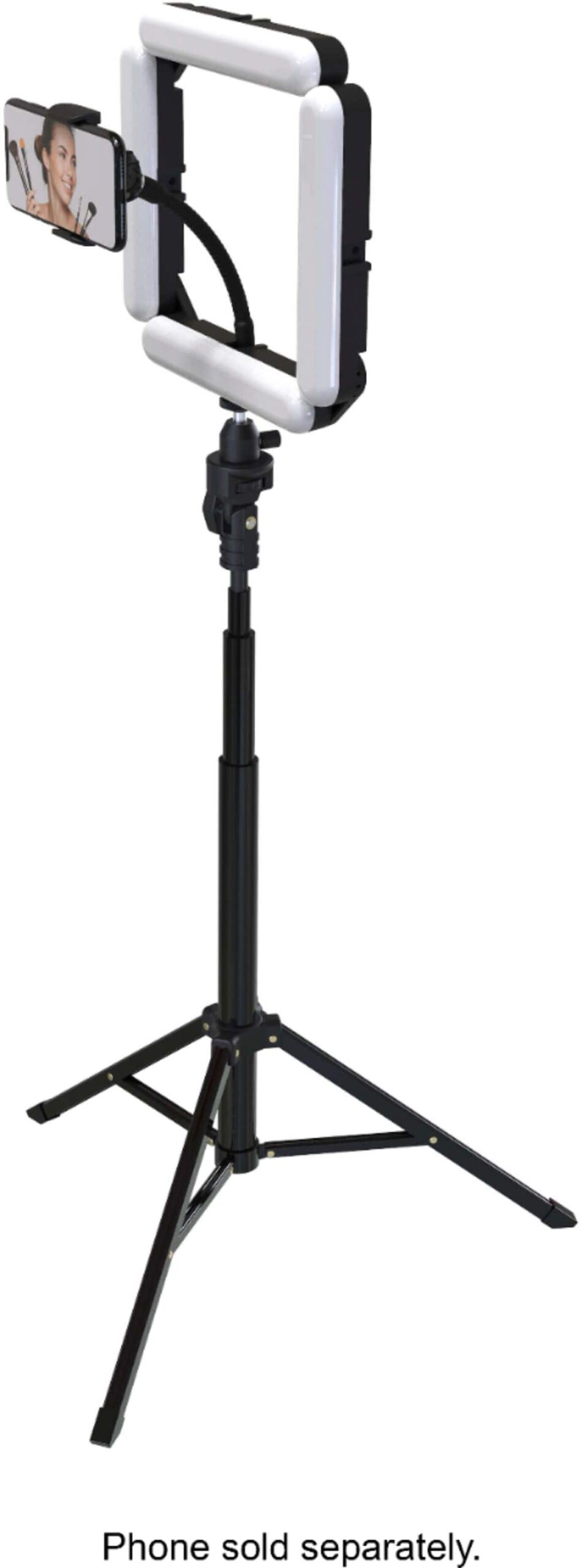 Bower - 4-Piece Foldable Light Studio With Tripod - Black