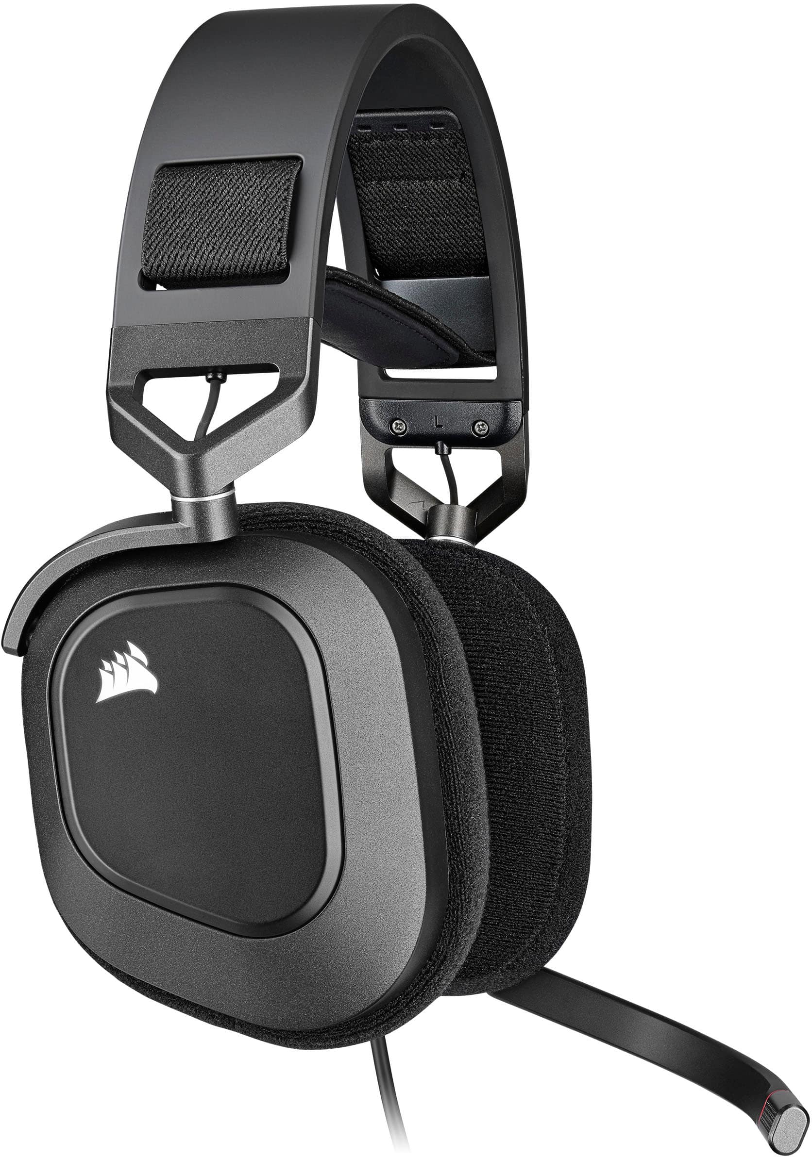 CORSAIR - HS80 RGB Wired Gaming Headset for PC - Carbon