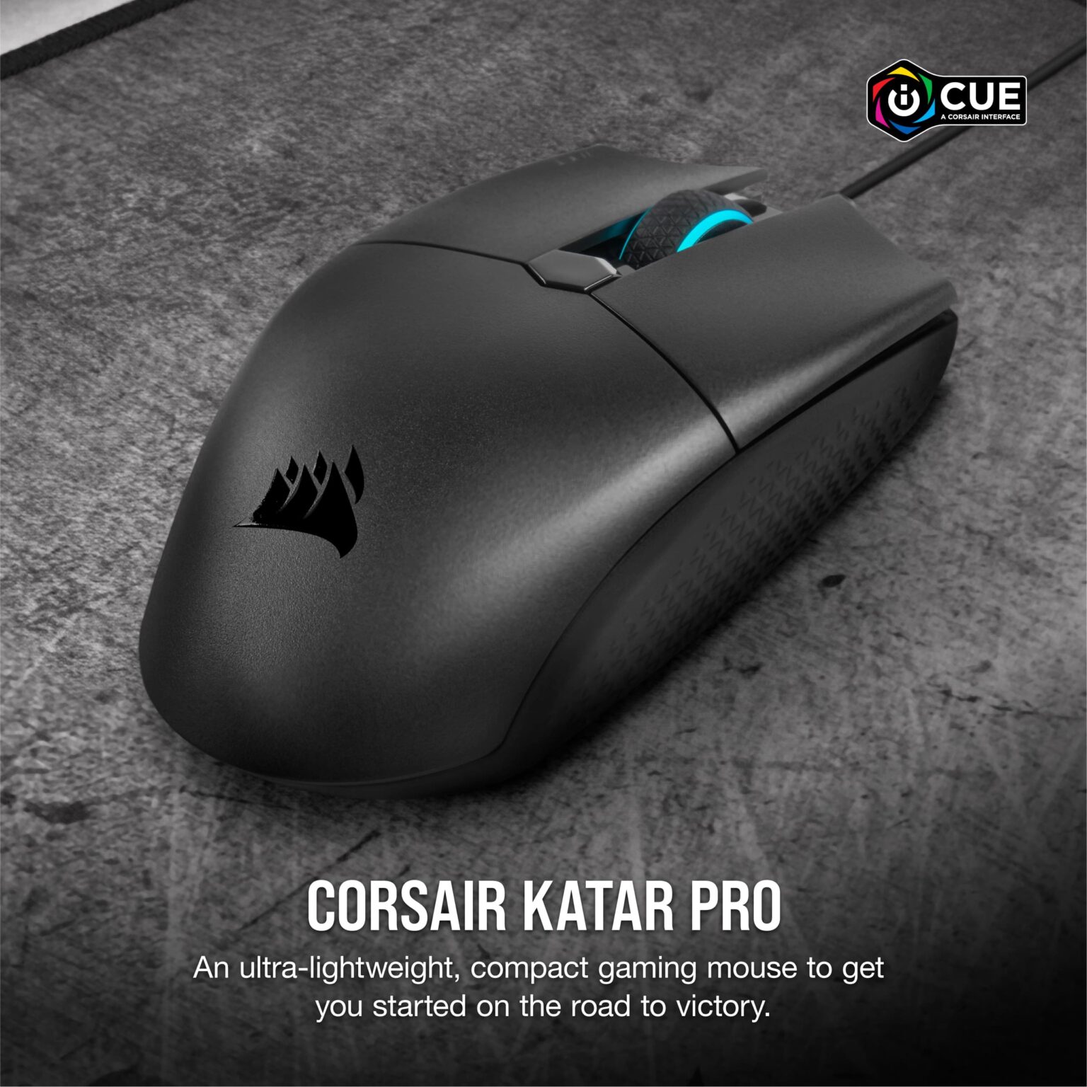 CORSAIR - KATAR PRO Ultra-Light Wired Gaming Mouse - Wired - Black