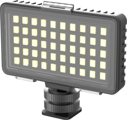 Digipower - Insta-Fame Dimmable 50 LED Super Bright Video Light with 3X Light Diffusers and Smartphone Mount