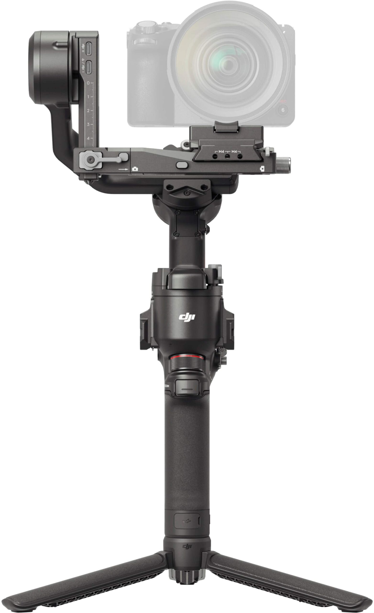 DJI - RS 4 3-Axis Gimbal Stabilizer for Cameras - Black