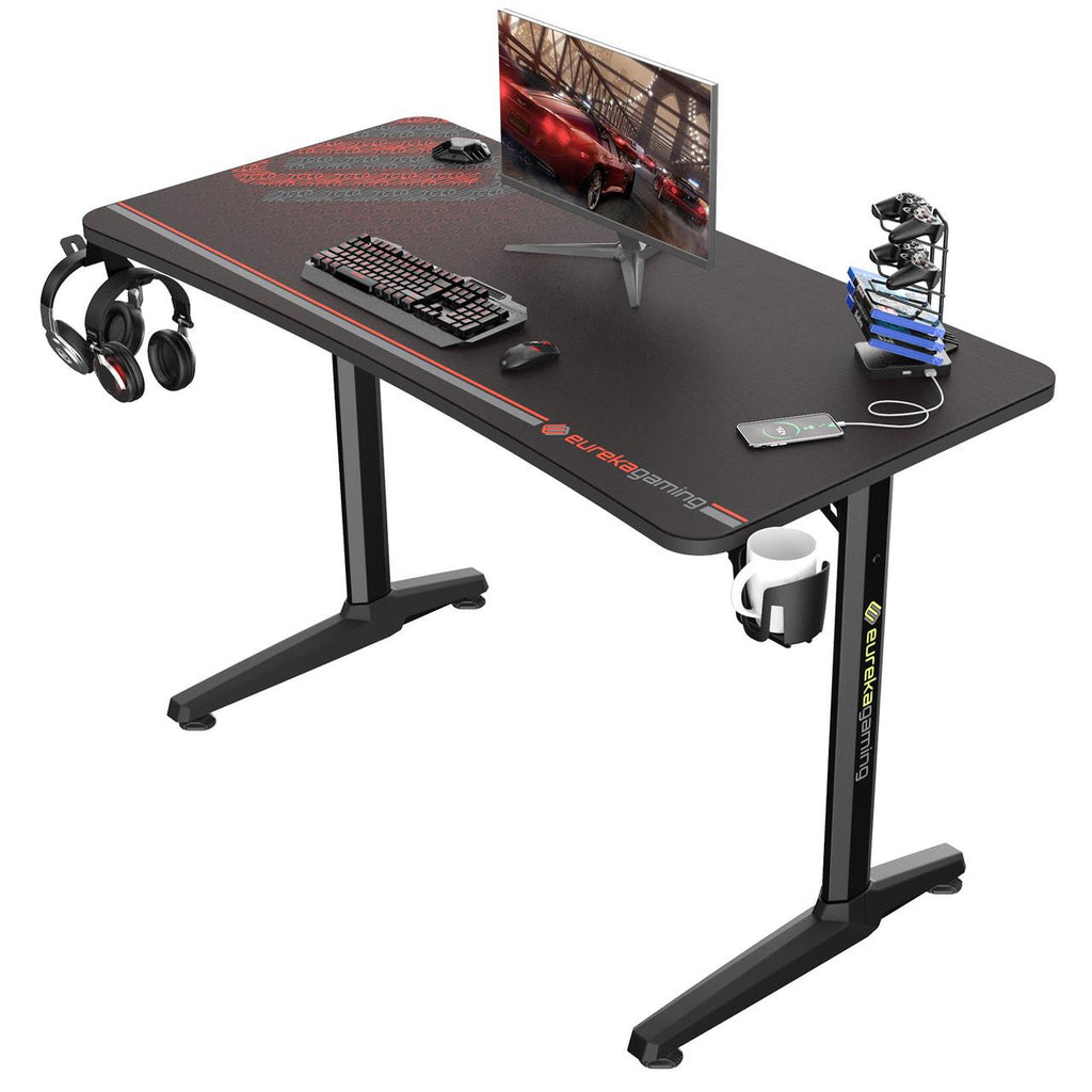 Eureka Ergonomic GIP-P47 Gaming Desk Black