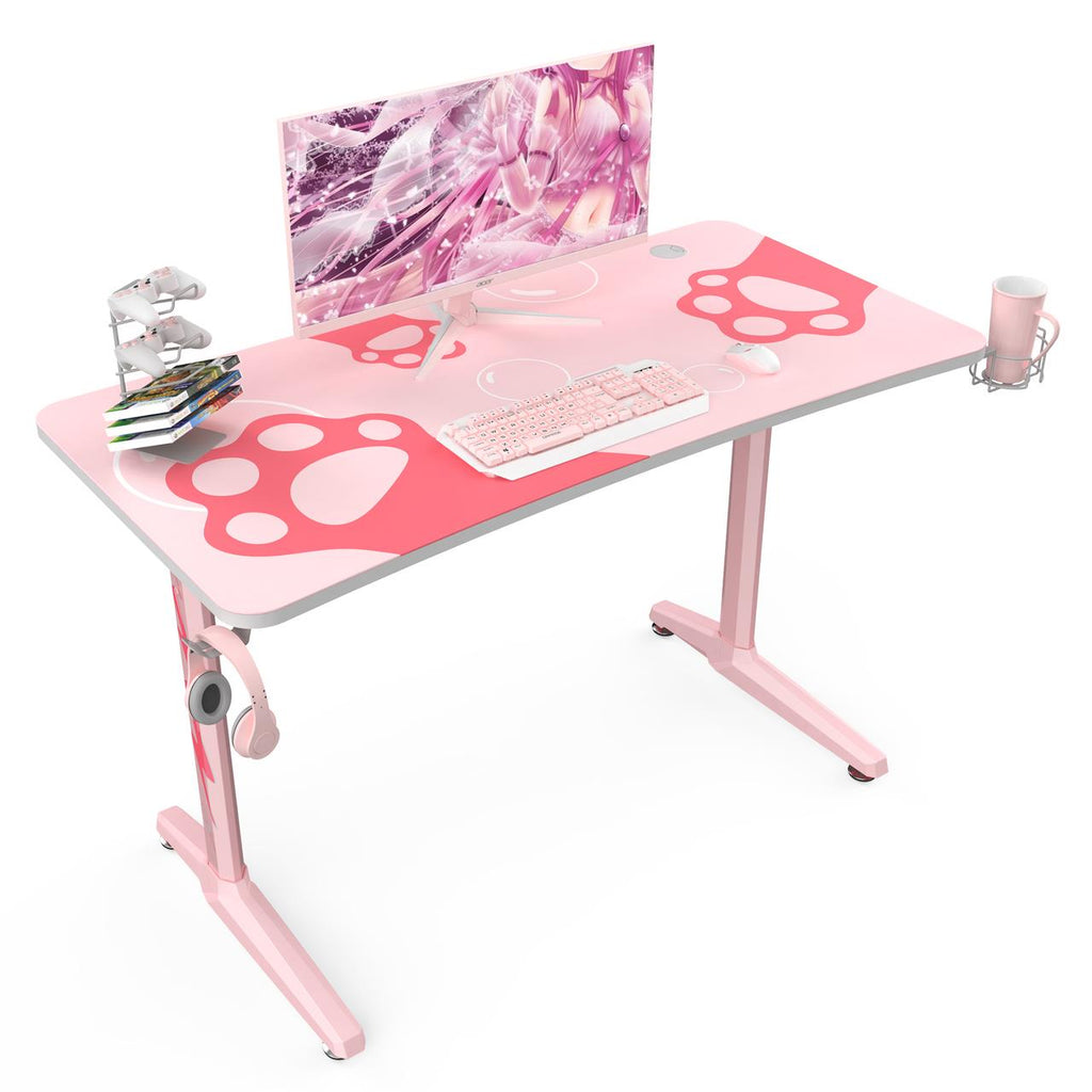 Eureka Ergonomic GIP-P47 Gaming Desk Cute Pink