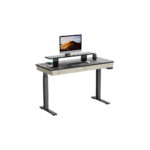 Eureka I55 Two-Drawer Electric Standing Gaming / Office Desk (Rustic Grey)