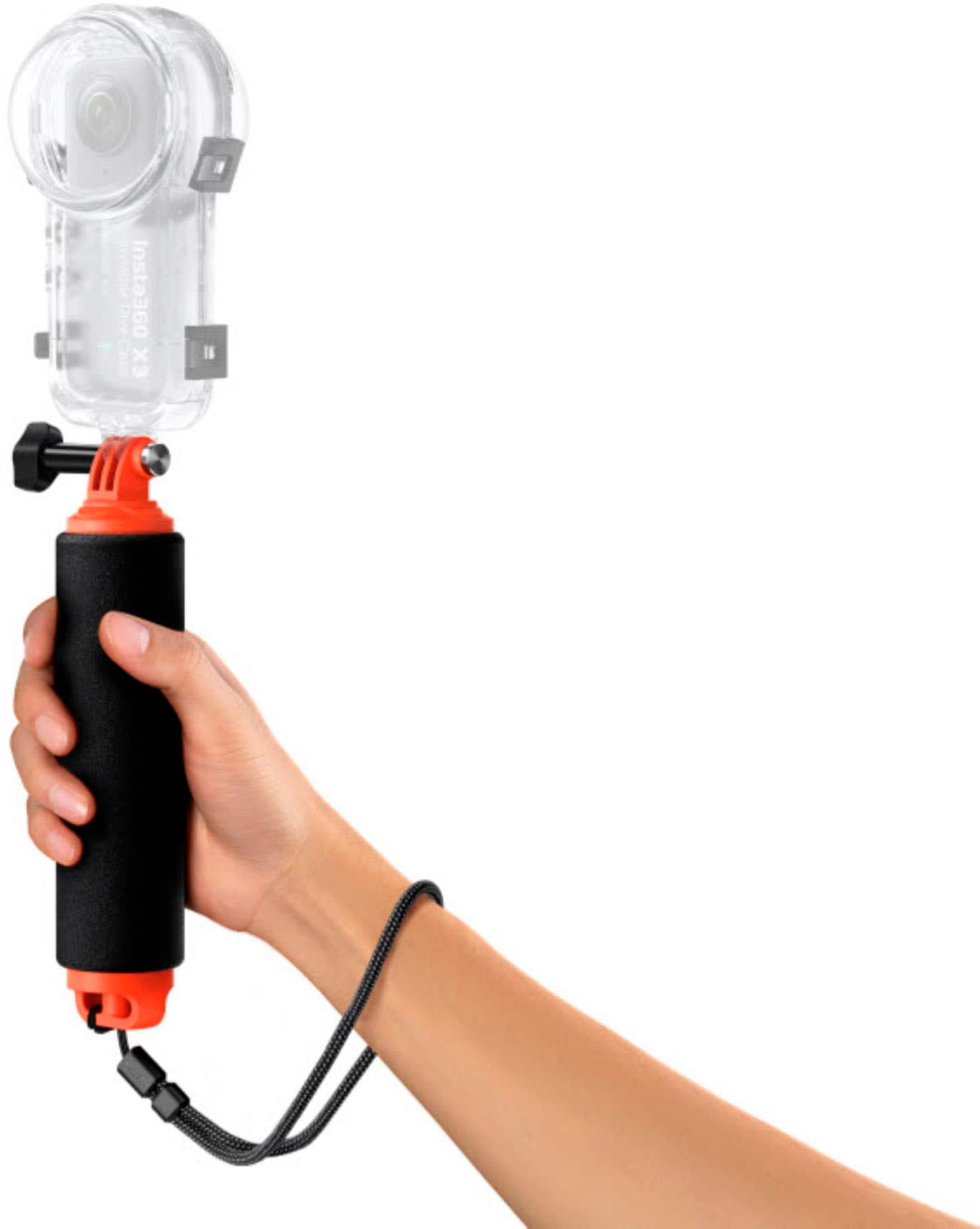 Insta360 - 6.9" Floating Hand Grip Monopod - Black