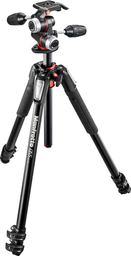 Manfrotto - MK055XPRO3-3W Aluminum Tripod with 3-Way Pan/Tilt Head