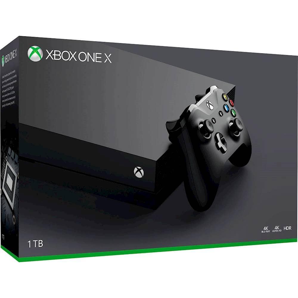 Microsoft - Geek Squad Certified Refurbished Xbox One X 1TB Console with 4K Ultra Blu-ray