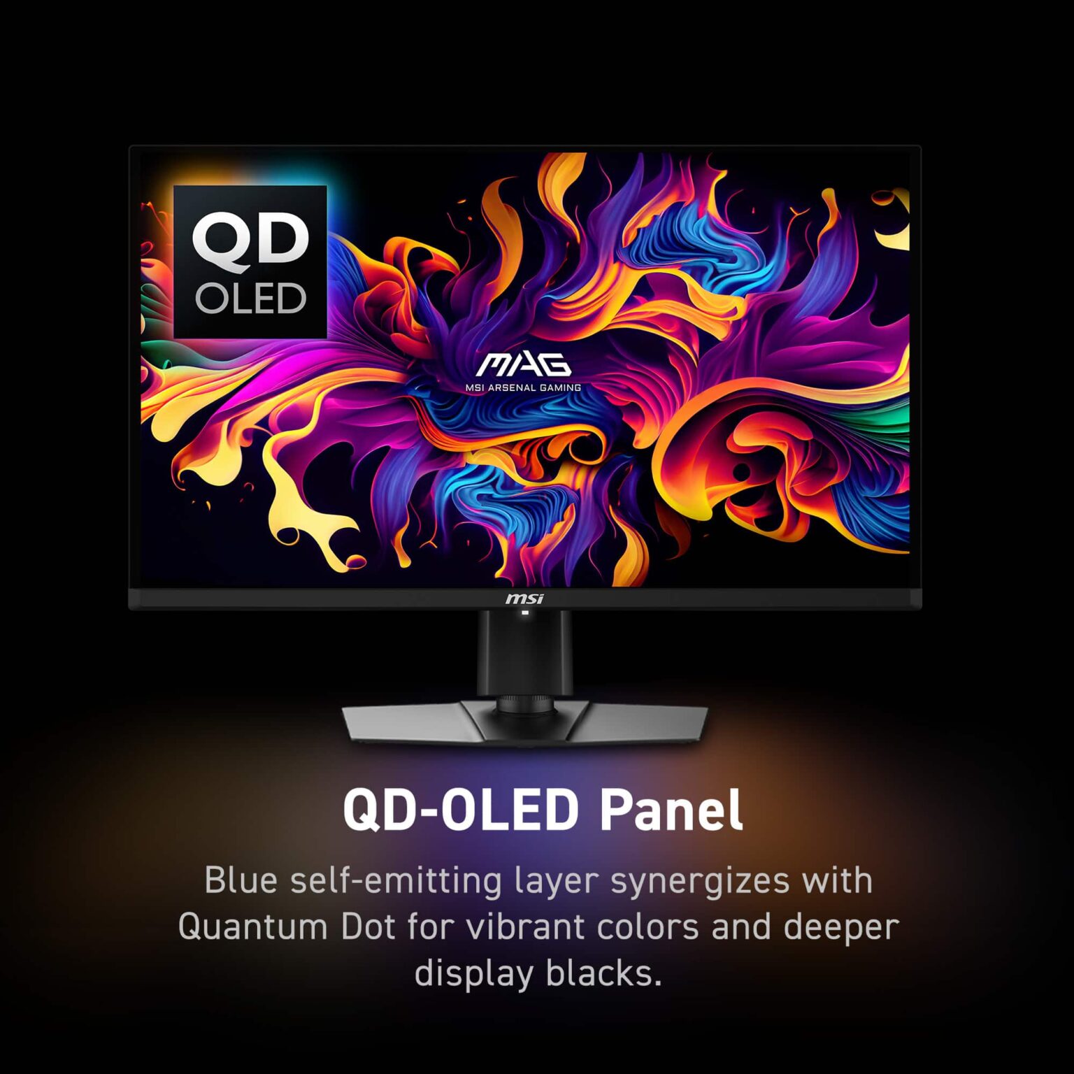 MSI - MAG271QPXQDOLED 27" OLED QHD 360Hz 0.03ms FreeSyncPremium Gaming Monitor with HDR400 (DisplayPort, HDMI, USB-C) - Black