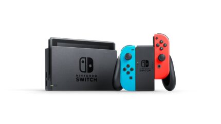 Nintendo - Geek Squad Certified Refurbished Switch with Neon Blue and Neon Red Joy‑Con