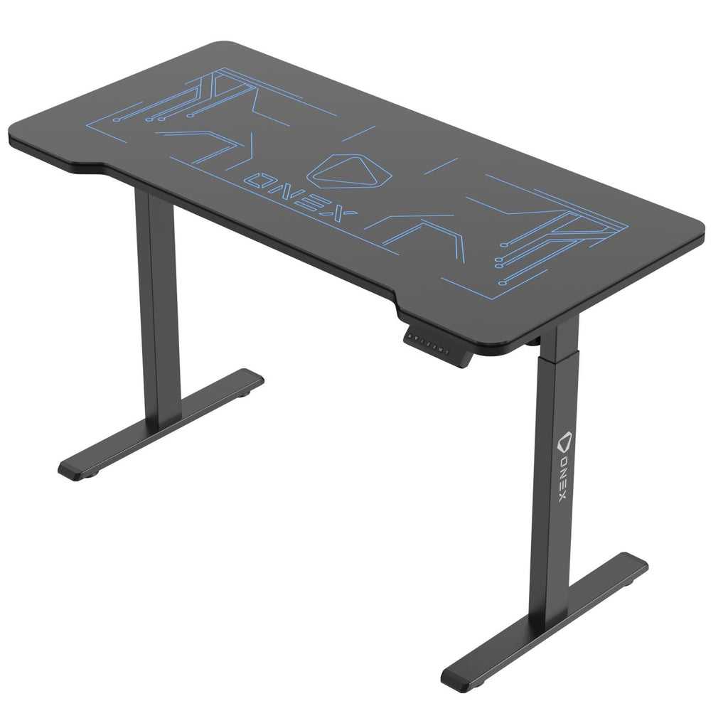 ONEX GDE1400 Electric Tempered Glass RGB Gaming Desk