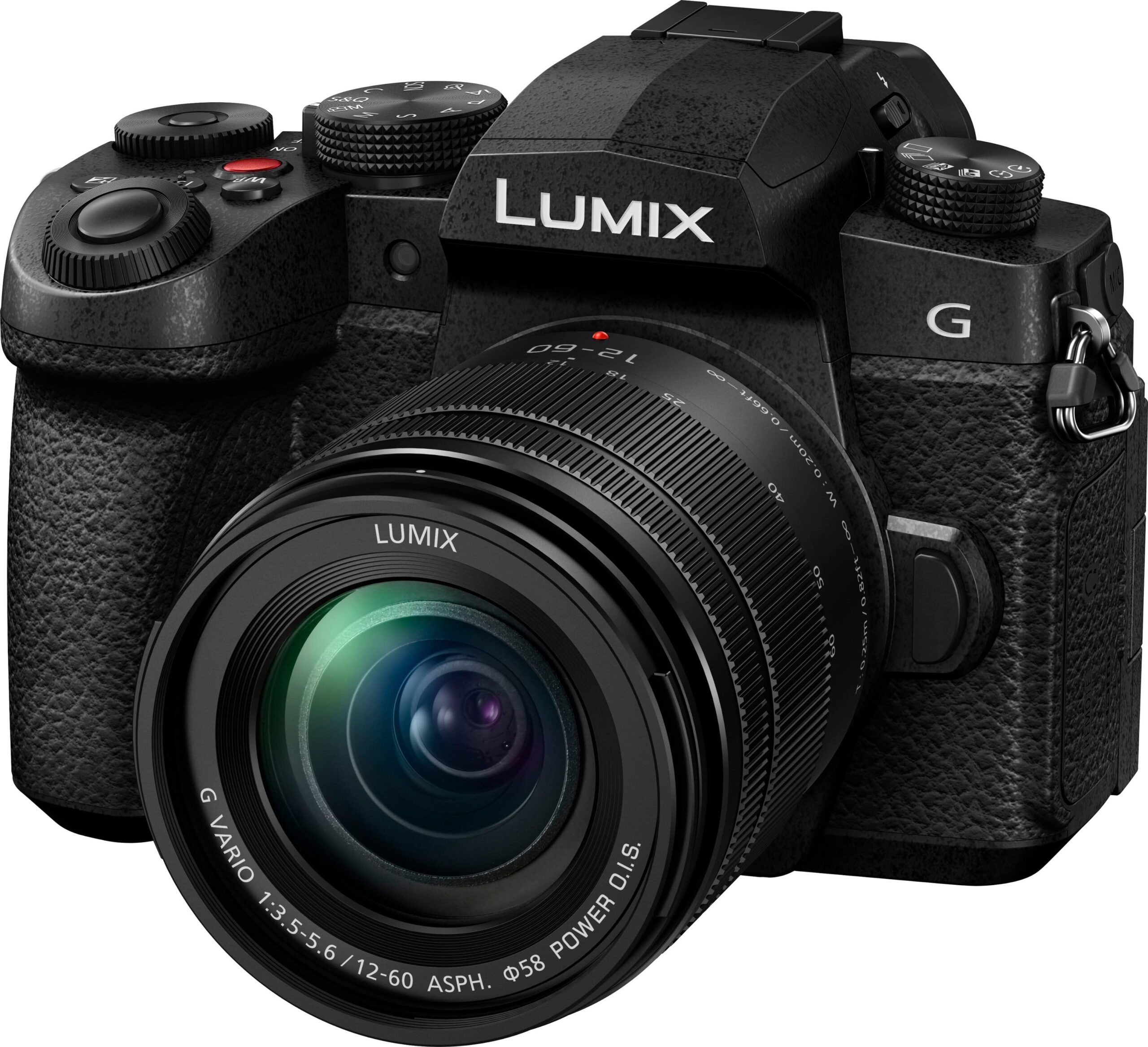 Panasonic - LUMIX G97 Compact Hybrid Micro Four Thirds Mirrorless Camera with LUMIX G VARIO 12-60mm / F3.5-5.6 lens - Black