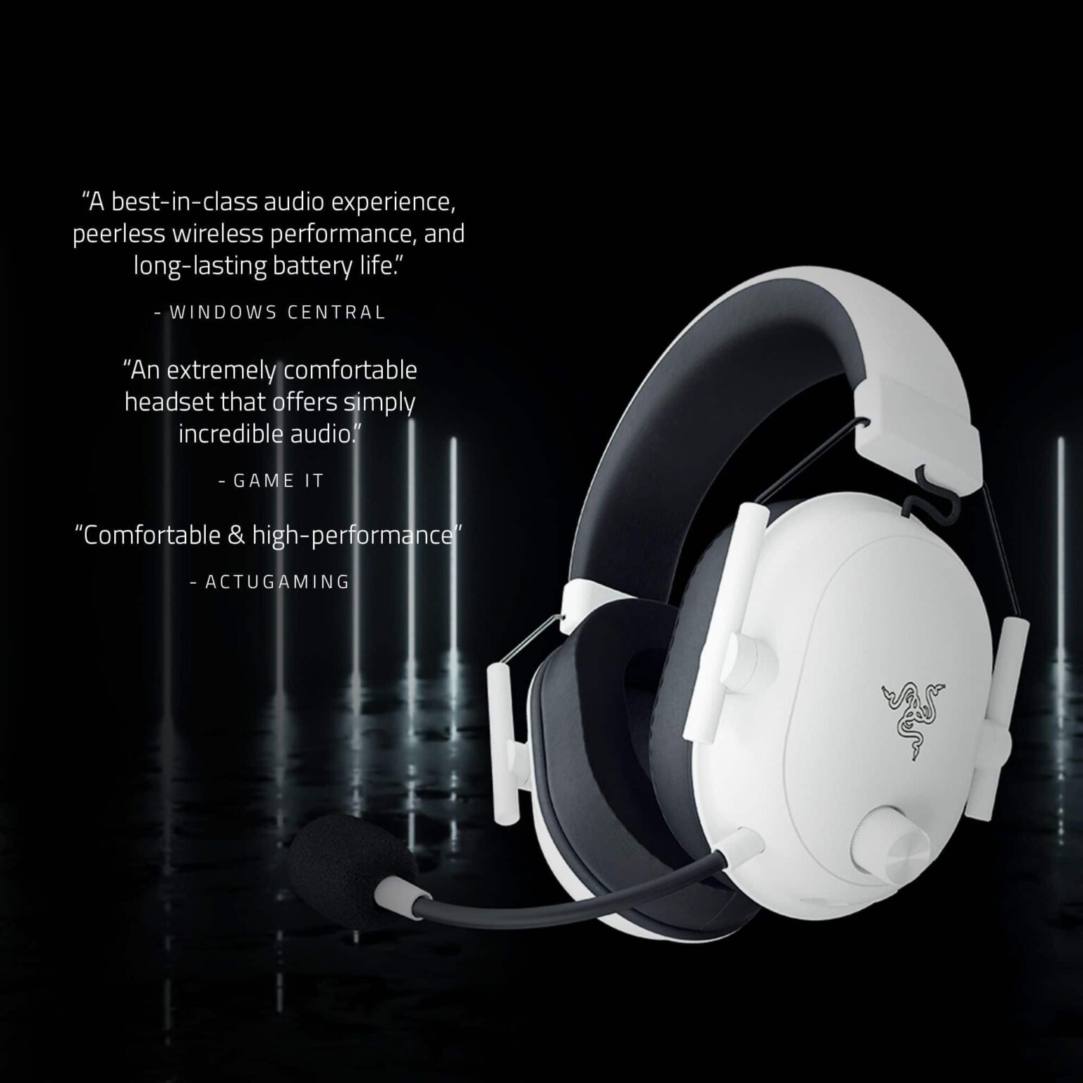 Razer - Blackshark V2 Hyperspeed Wireless Gaming Headset - White