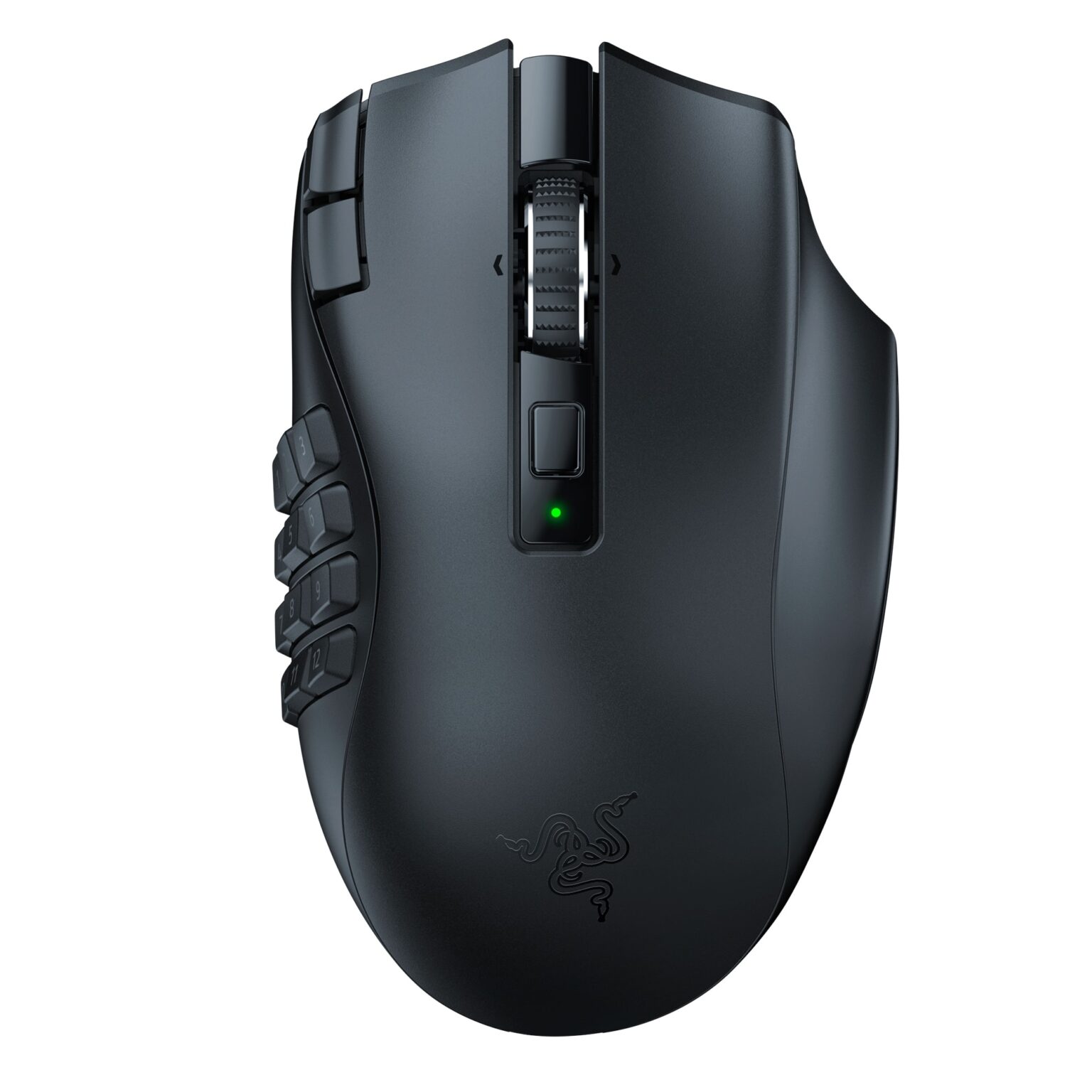 Razer - Naga V2 HyperSpeed MMO Wireless Optical Gaming Mouse with 19 Programmable Buttons - Wireless - Black