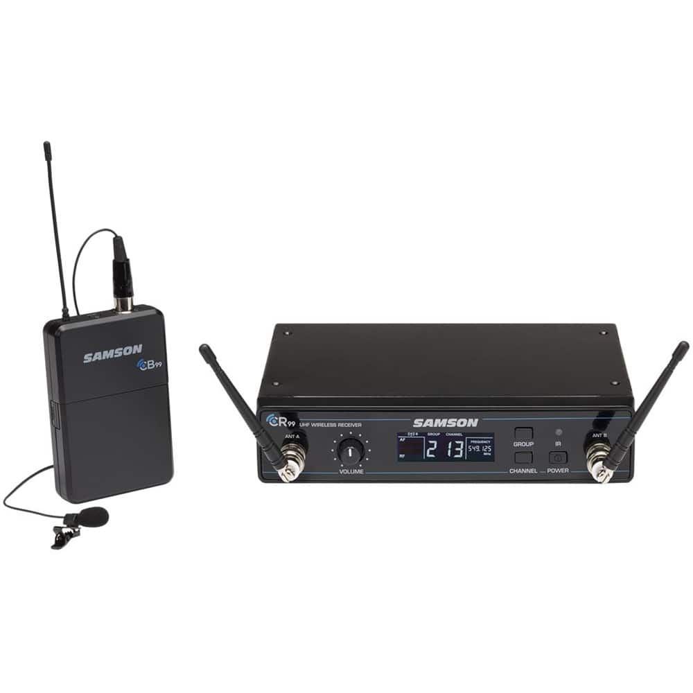 Samson - Concert 99 80-Channel UHF Wireless Condenser Lavalier Microphone System