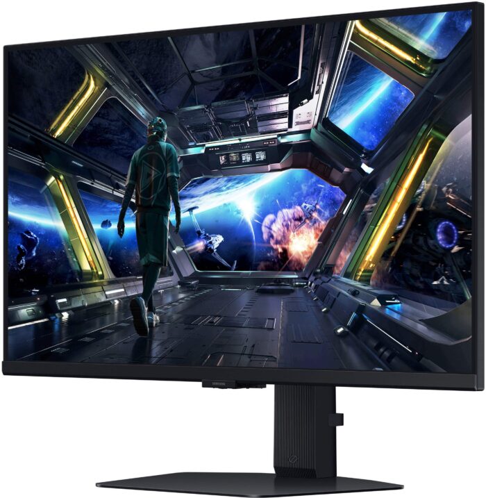 Samsung - 27" Odyssey G7 (G70D) 4K UHD IPS AMD FreeSync Premium Pro and G-Sync Compatible Smart Gaming Monitor with HDR400 - Black