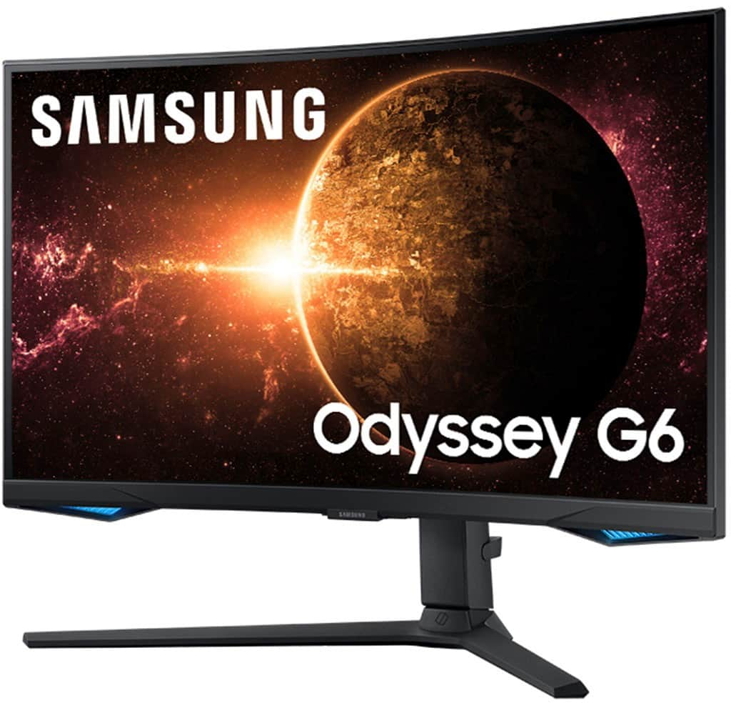 Samsung - Odyssey BG65 27" 1000R Curved QHD 240Hz 1ms FreeSync Premium Pro Smart Gaming Monitor with HDR600(DisplayPort, HDMI) - Black