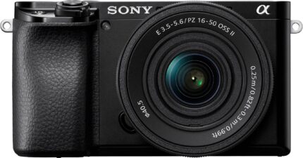 Sony - Alpha 6100 Mirrorless 4K Video Camera with E PZ 16-50mm + 55-210 Lenses - Black