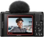 Sony - ZV-1F Vlog Camera for Content Creators and Vloggers - Black