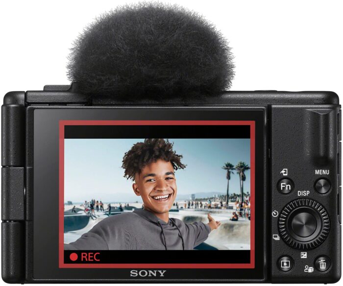 Sony - ZV-1F Vlog Camera for Content Creators and Vloggers - Black