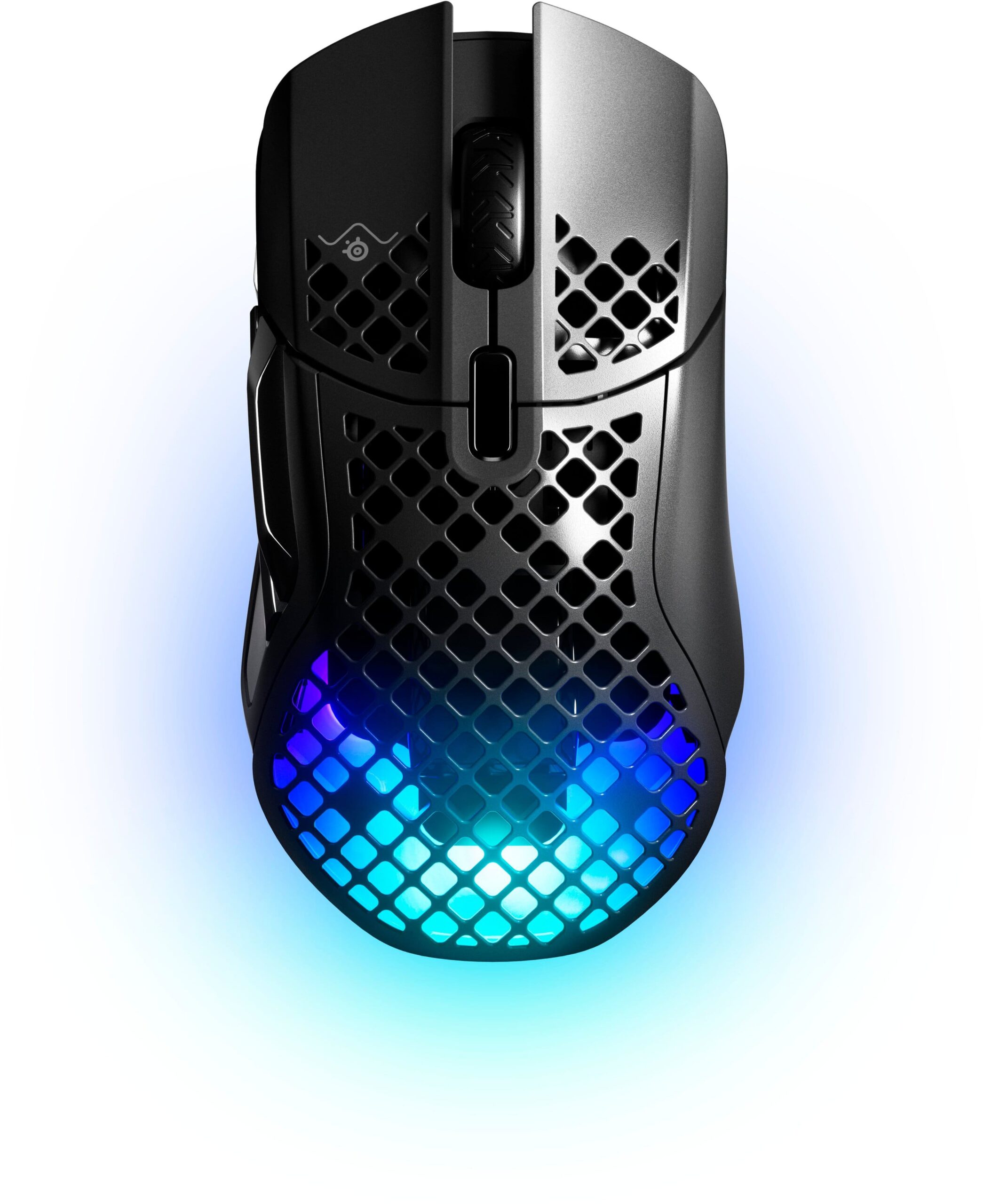 SteelSeries - Aerox 5 Ultra Lightweight Honeycomb Water Resistant Wireless RGB Optical Gaming Mouse With 9 Programmable Buttons - Wireless - Black