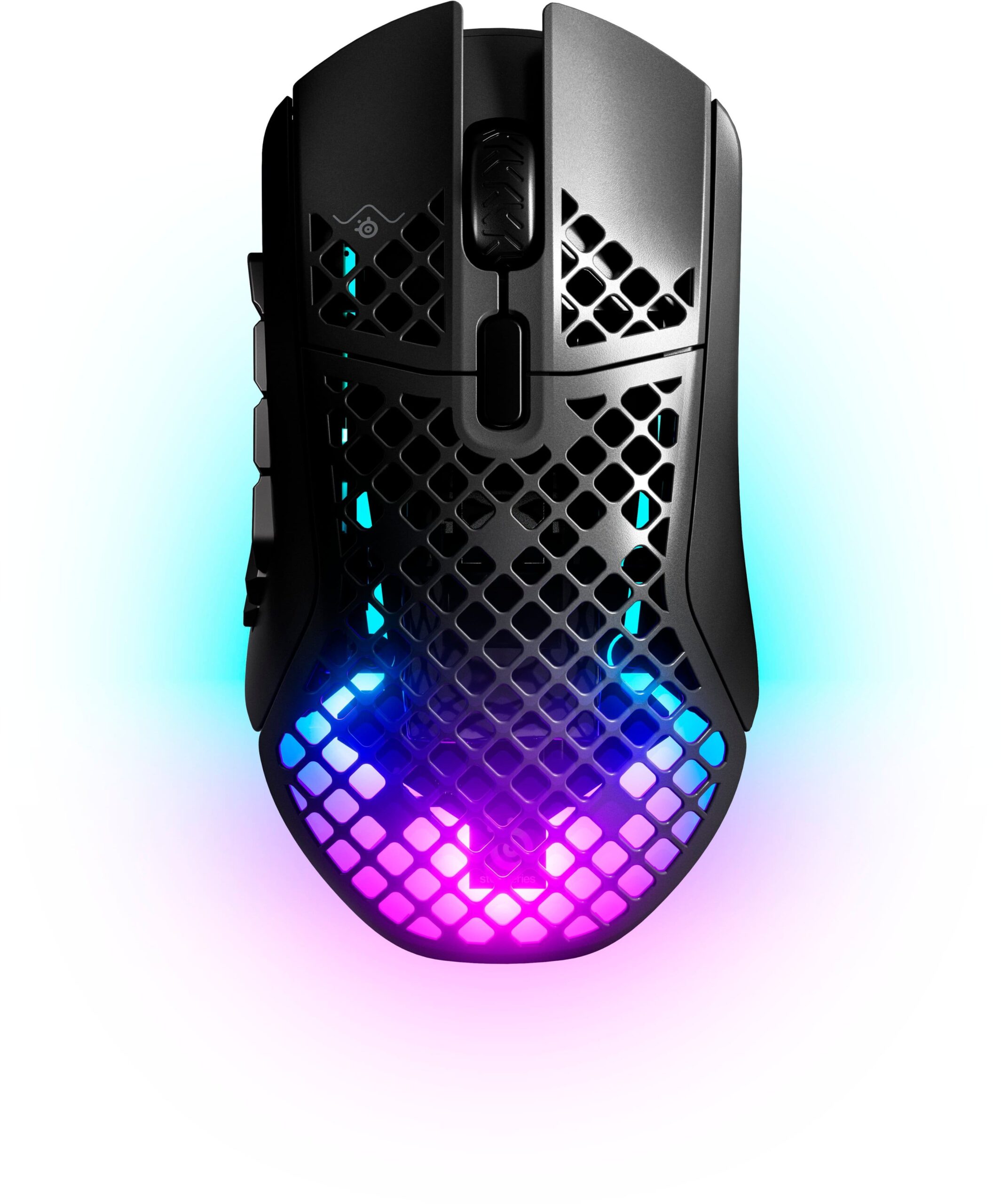 SteelSeries - Aerox 9 Wireless Ultra Lightweight Honeycomb Water Resistant RGB Optical Gaming Mouse With 18 Programmable Buttons - Wireless - Black