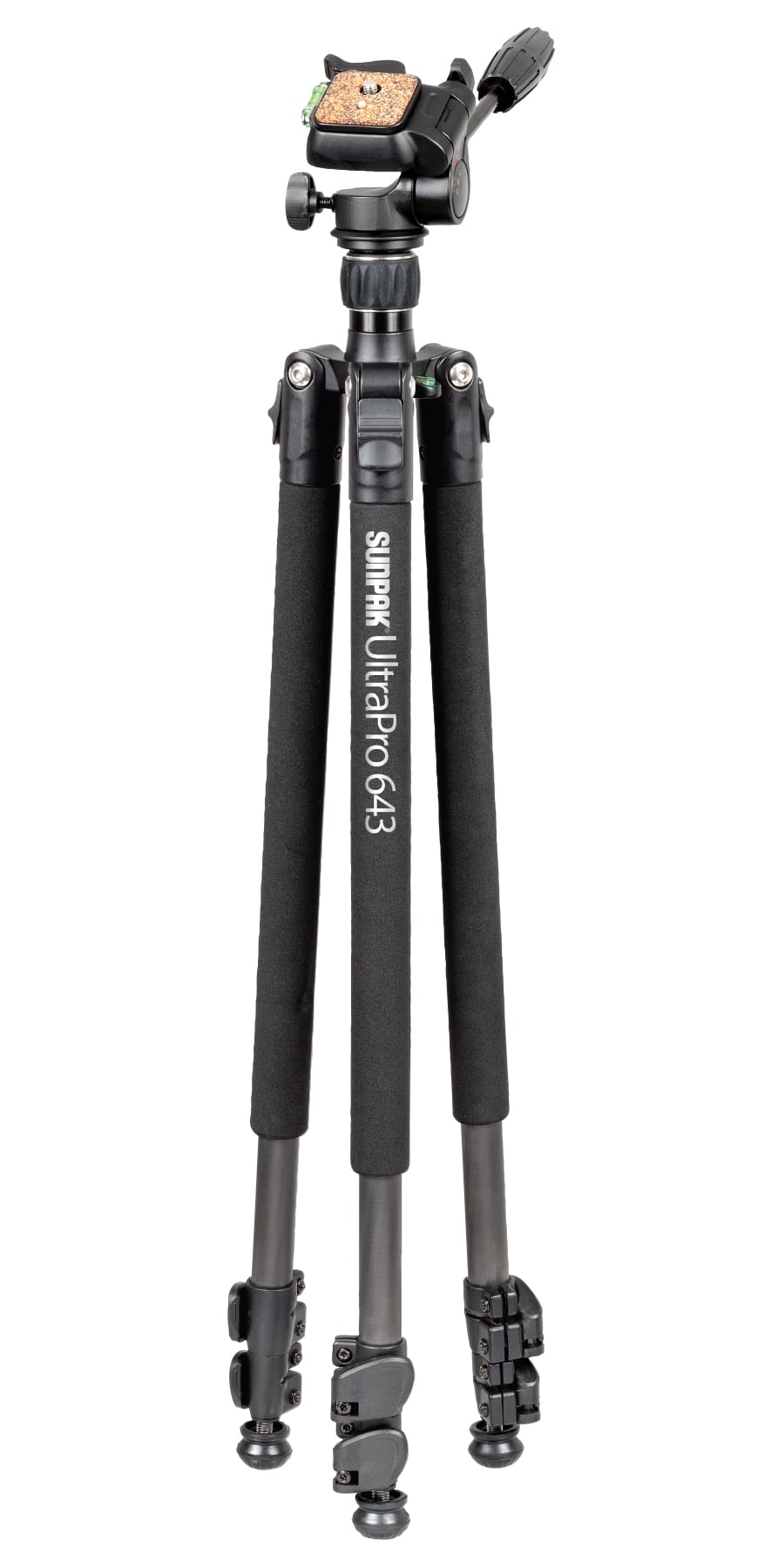 Sunpak - ULTRA PRO 643 Carbon Fiber 64" Tripod - Black