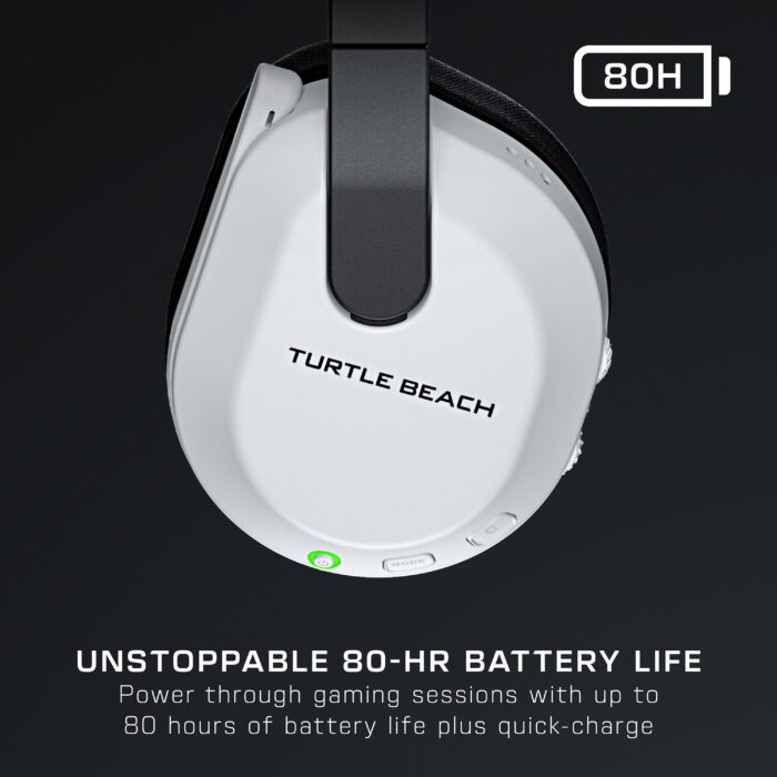 Turtle Beach - Stealth 600 Wireless Gaming Headset for PlayStation, PS5, PS4, PC with 80-Hr Battery - White