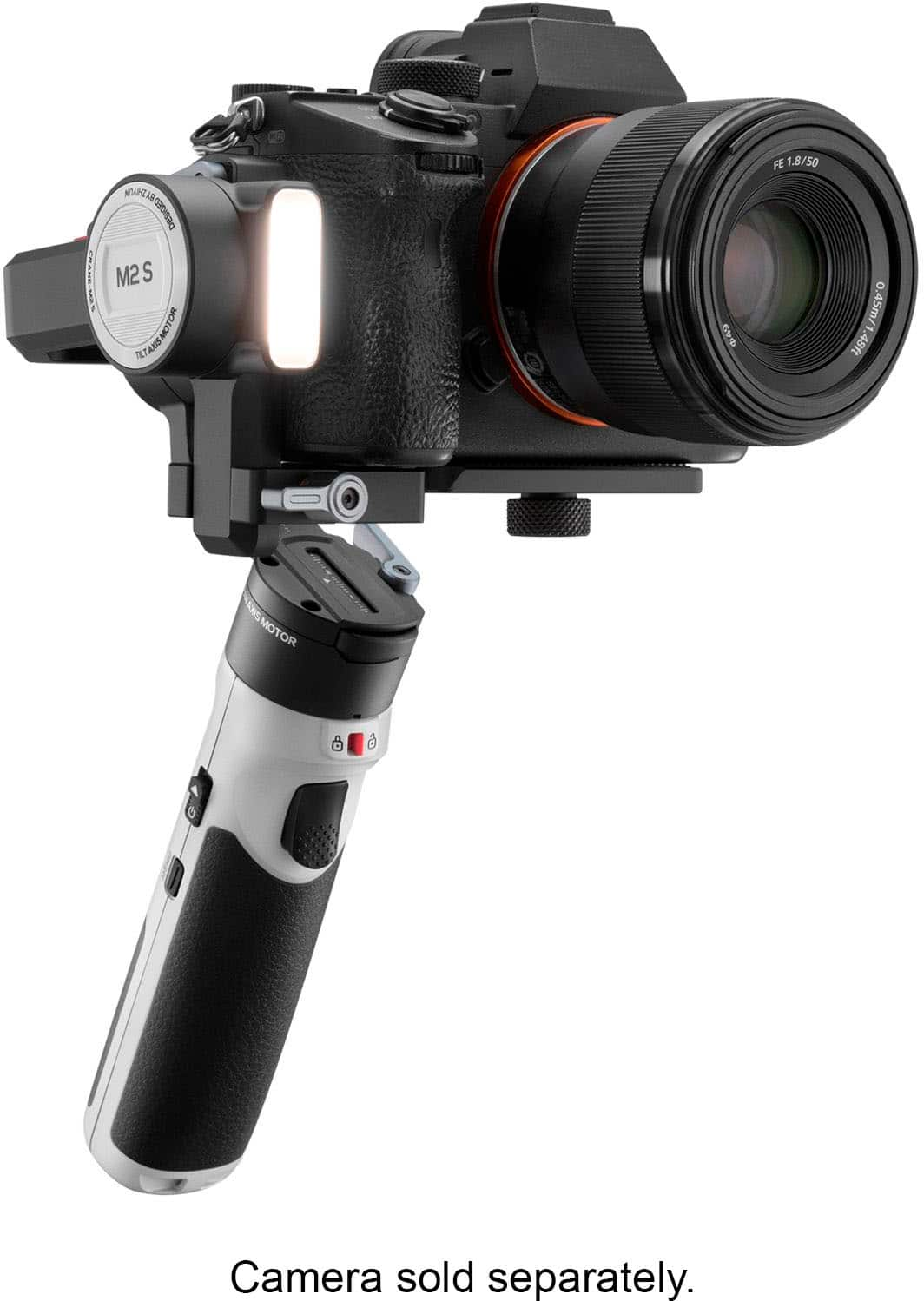 Zhiyun - Crane-M2 S 3-Axis Gimbal Stabilizer for Smartphones, Action, or Mirrorless Cameras with Detachable Tri-pod Stand - Gray